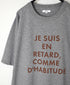 NFA1802P47 "RETARD" 4.4oz COTTON JERSEY CREW NECK OVERSIZED S/SL T-SHIRT