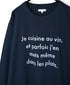 NFA2351P48 "CUISINE" COTTON JERSEY CREW NECK OVERSIZE L/SL T-SHIRT WITH CUFF