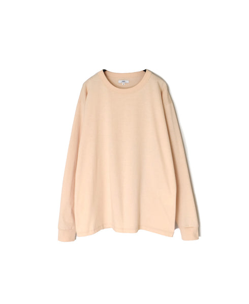 NFA2351 4.4oz COTTON JERSEY CREW NECK OVERSIZE L/SL T WITH CUFF