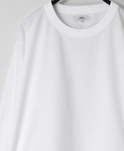 NFA2351 4.4oz COTTON JERSEY CREW NECK OVERSIZE L/SL T WITH CUFF