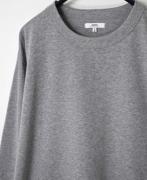 NFA2351 4.4oz COTTON JERSEY CREW NECK OVERSIZE L/SL T WITH CUFF
