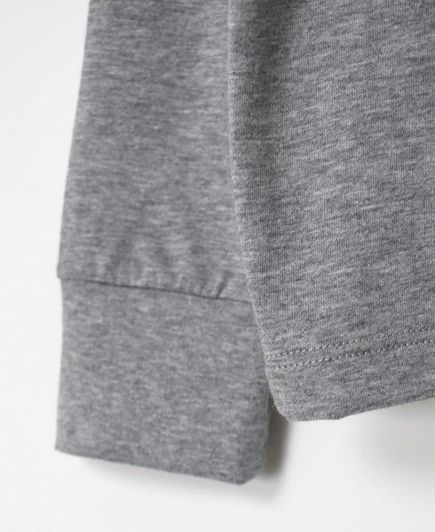 NFA2351 4.4oz COTTON JERSEY CREW NECK OVERSIZE L/SL T WITH CUFF