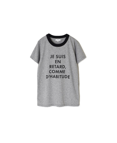 NFA2601P47 "RETARD" 4.4oz COTTON JERSEY CREW NECK S/SL RINGER T-SHIRT