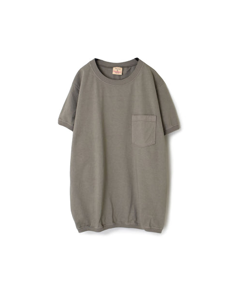 NGT9801P 7.2oz HEAVY WEIGHT COTTON CREW-NECK S/SL POCKET-T CUFF AND HEM RIB