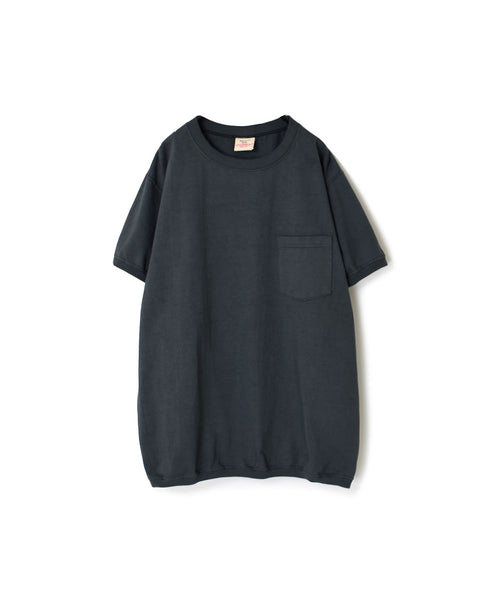 NGT9801P 7.2oz HEAVY WEIGHT COTTON CREW-NECK S/SL POCKET-T CUFF AND HEM RIB