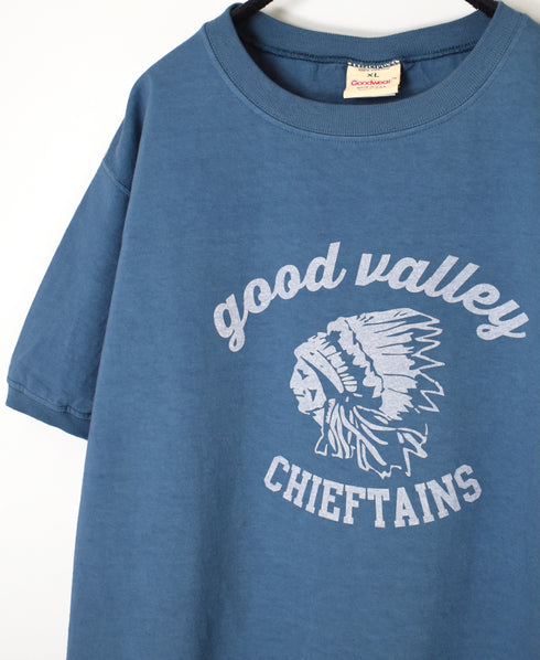 NGT9801 2841 7.2oz HEAVY WEIGHT COTTON "CHIEFTAINS" 7.2oz CREW-NECK S/SL TEE CUFF & HEM RIB
