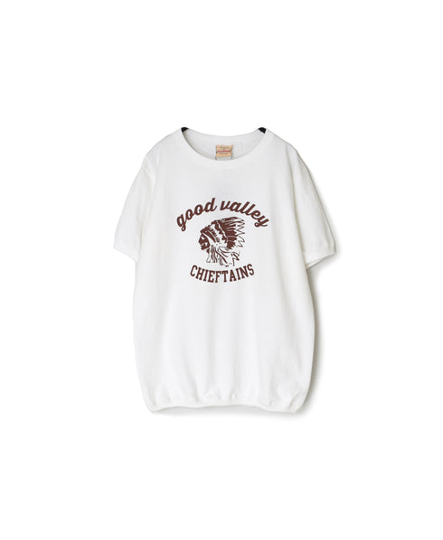 NGT9801 2841 7.2oz HEAVY WEIGHT COTTON "CHIEFTAINS" 7.2oz CREW-NECK S/SL TEE CUFF & HEM RIB