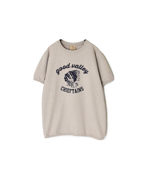 NGT9801 2841 7.2oz HEAVY WEIGHT COTTON "CHIEFTAINS" 7.2oz CREW-NECK S/SL TEE CUFF & HEM RIB