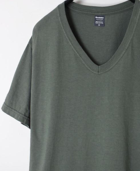 NGW0801 4.4oz LIGHT WEIGHT COTTON V-NECK S/SL T-SHIRT