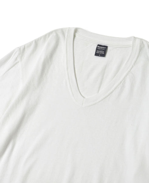 NGW0801 4.4oz LIGHT WEIGHT COTTON V-NECK S/SL T-SHIRT