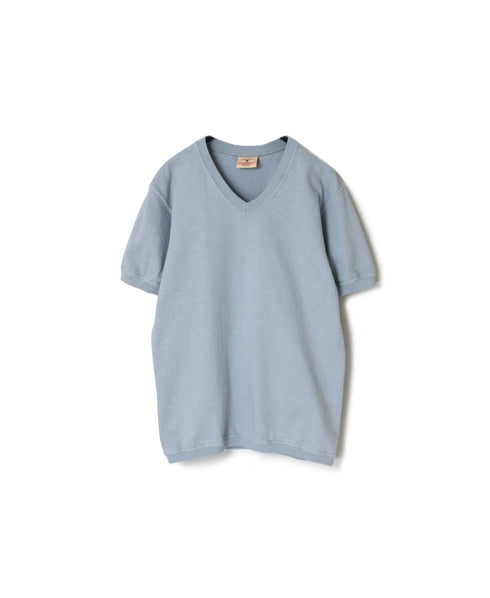 NGW1701 7.2oz HEAVY WEIGHT COTTON V-NECK S/SL TEE CUFF AND HEM RIB