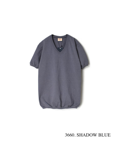 NGW1701 7.2oz HEAVY WEIGHT COTTON V-NECK S/SL TEE CUFF AND HEM RIB