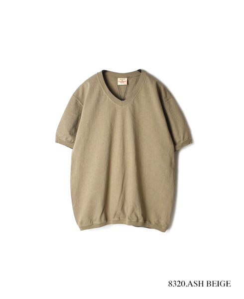 NGW1701 7.2oz HEAVY WEIGHT COTTON V-NECK S/SL TEE CUFF AND HEM RIB