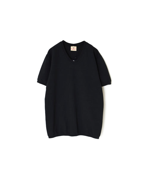 NGW1701 7.2oz HEAVY WEIGHT COTTON V-NECK S/SL TEE CUFF AND HEM RIB