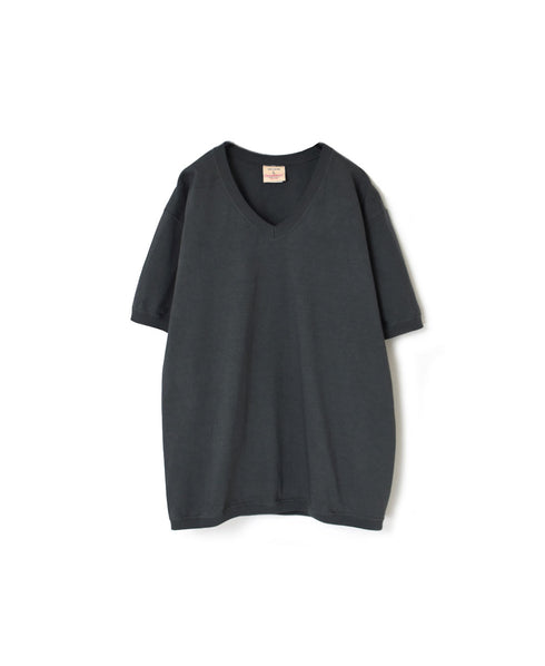 NGW1701 7.2oz HEAVY WEIGHT COTTON V-NECK S/SL TEE CUFF AND HEM RIB