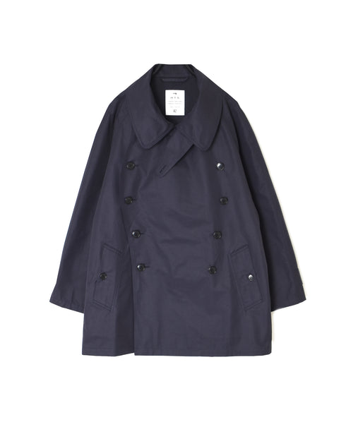 NHT2661CNT COTTON / NYLON DOUBLE OVER SHORT COAT