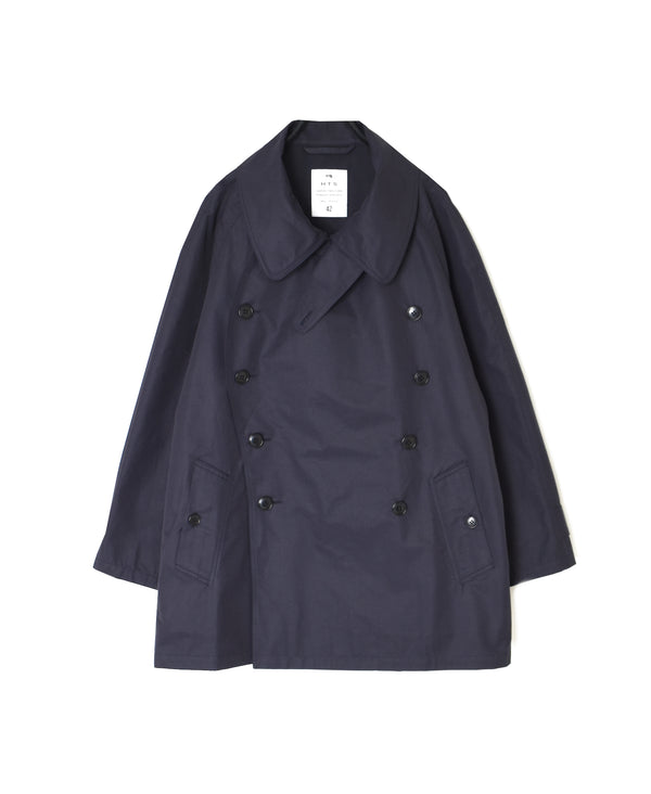 NHT2661CNT COTTON / NYLON DOUBLE OVER SHORT COAT