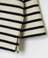 NLA2351 REGULAR STRIPE OVERSIZE L/SL BOAT-NECK BASQUE SHIRT