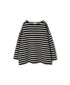 NLA2351 REGULAR STRIPE OVERSIZE L/SL BOAT-NECK BASQUE SHIRT