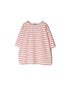 NLA2501 REGULAR STRIPE DROP SHOULDR S/SL BASQUE SHIRT