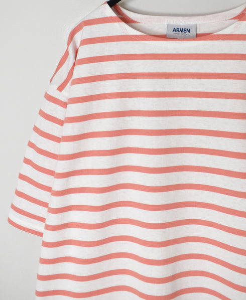 NLA2501 REGULAR STRIPE DROP SHOULDR S/SL BASQUE SHIRT