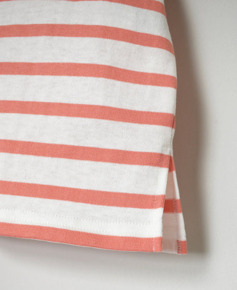 NLA2501 REGULAR STRIPE DROP SHOULDR S/SL BASQUE SHIRT