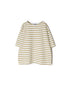 NLA2501 REGULAR STRIPE DROP SHOULDR S/SL BASQUE SHIRT