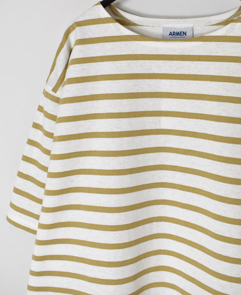 NLA2501 REGULAR STRIPE DROP SHOULDR S/SL BASQUE SHIRT