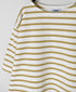 NLA2501 REGULAR STRIPE DROP SHOULDR S/SL BASQUE SHIRT