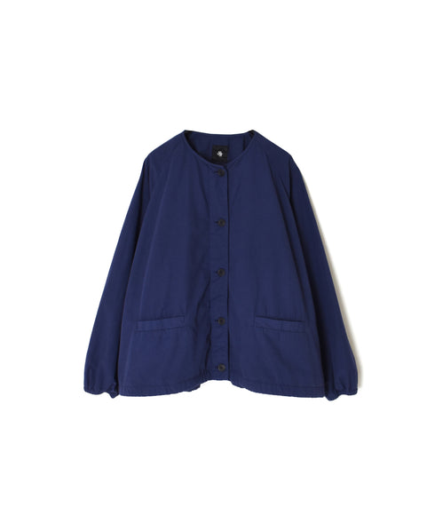 NMDS24633D 40s ORGANIC POPLIN OVERDYE RAGLAN STRING JACKET