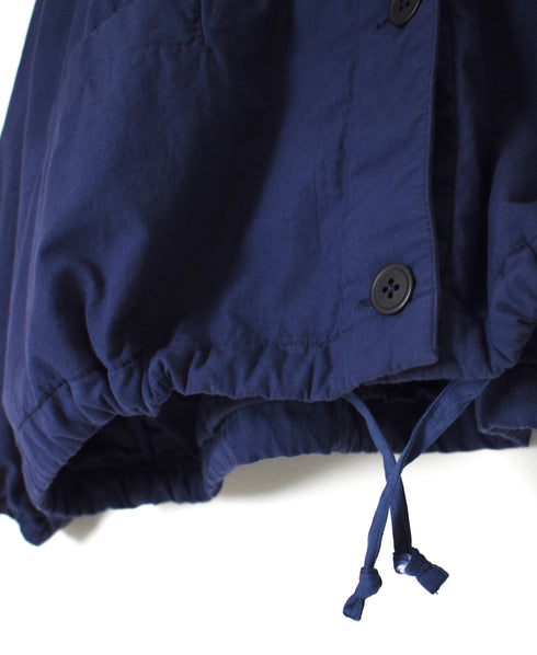 NMDS24633D 40s ORGANIC POPLIN OVERDYE RAGLAN STRING JACKET