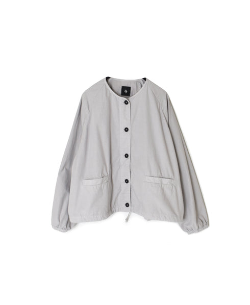 NMDS24633D 40s ORGANIC POPLIN OVERDYE RAGLAN STRING JACKET