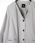 NMDS24633D 40s ORGANIC POPLIN OVERDYE RAGLAN STRING JACKET
