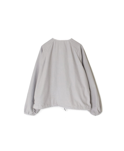 NMDS24633D 40s ORGANIC POPLIN OVERDYE RAGLAN STRING JACKET