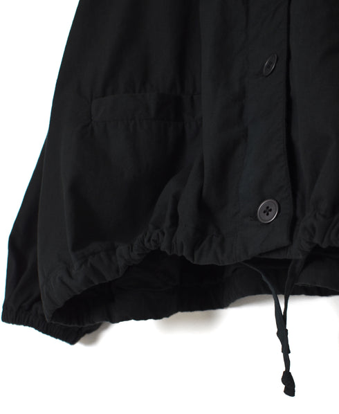 NMDS24633D 40s ORGANIC POPLIN OVERDYE RAGLAN STRING JACKET