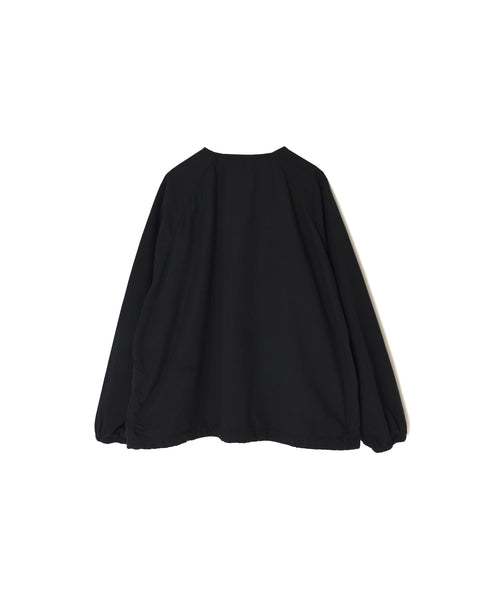 NMDS24633D 40s ORGANIC POPLIN OVERDYE RAGLAN STRING JACKET