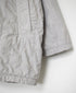 NMDS26202D 40s ORGANIC POPLIN (OVERDYE) RAGLAN SHORT COAT WITH VERTICAL STITCH