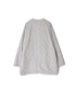 NMDS26202D 40s ORGANIC POPLIN (OVERDYE) RAGLAN SHORT COAT WITH VERTICAL STITCH