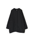 NMDS26202D 40s ORGANIC POPLIN (OVERDYE) RAGLAN SHORT COAT WITH VERTICAL STITCH