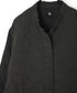 NMDS262119D 60s STITCHED ORGANIC CAMBRIC OVERDYE STAND COLLAR FLY FRONT JACKET