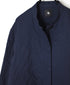 NMDS26211 60s STITCHED ORGANIC CAMBRIC STAND COLLAR FLY FRONT JACKET