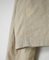 NMDS26211 60s STITCHED ORGANIC CAMBRIC STAND COLLAR FLY FRONT JACKET