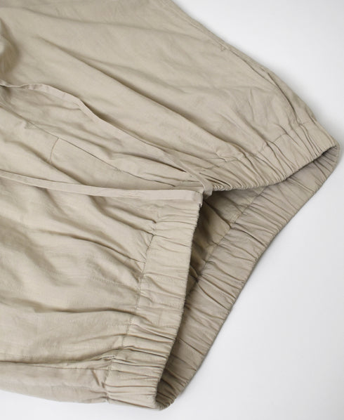 NMDS26212 60s STITCHED ORGANIC CAMBRIC EASY PANTS