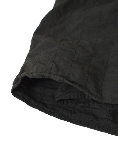 NMDS262139D 60s STITCHED ORGANIC CAMBRIC OVERDYE GATHERED SKIRT WITH LINING