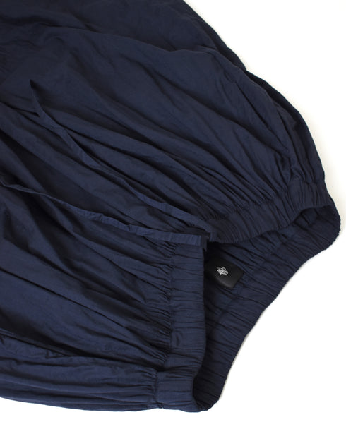 NMDS26213 60s STITCHED ORGANIC CAMBRIC GATHERED SKIRT WITH LINING