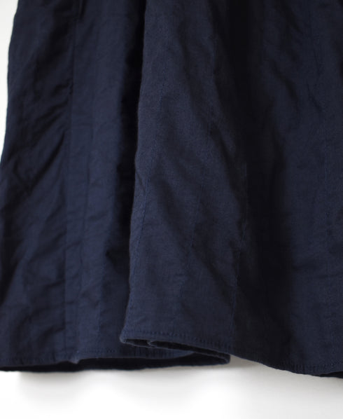 NMDS26213 60s STITCHED ORGANIC CAMBRIC GATHERED SKIRT WITH LINING
