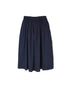 NMDS26213 60s STITCHED ORGANIC CAMBRIC GATHERED SKIRT WITH LINING