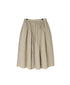 NMDS26213 60s STITCHED ORGANIC CAMBRIC GATHERED SKIRT WITH LINING
