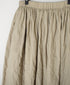 NMDS26213 60s STITCHED ORGANIC CAMBRIC GATHERED SKIRT WITH LINING