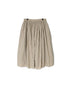 NMDS26213 60s STITCHED ORGANIC CAMBRIC GATHERED SKIRT WITH LINING